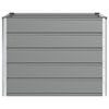 vidaXL Planter Light Grey 100 x 100 x 75 cm Steel