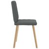 vidaXL Dining Chairs 4 pcs Dark Grey Fabric