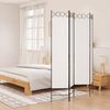 vidaXL 4-Panel Room Divider White 160x200 cm Fabric