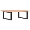vidaXL Basin Shelf Wall Mounted Steel and Solid Wood Oak
