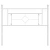 vidaXL Metal Replace Headboard White 107 cm