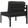 vidaXL 4-Seater Garden Sofa with Cushions Aluminium Anthracite