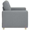 vidaXL Sofa Chair Light Grey 100x78x80 cm Fabric