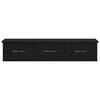 vidaXL Wall Cabinet Black Oak 88x26x18.5 cm Engineered Wood