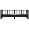 vidaXL Pull-out Day Bed without Mattress Black 2x(90x190)cm
