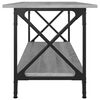 vidaXL Coffee Table Grey Sonoma 100x45x45 cm Engineered Wood and Iron
