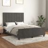 vidaXL Bed Frame without Mattress Dark Grey 137x187 cm Double Velvet