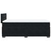 vidaXL Box Spring Bed with Mattress Black King Single Fabric