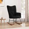 vidaXL Rocking Chair Black Velvet