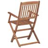 vidaXL Folding Garden Chairs 6 pcs with Cushions Solid Acacia Wood