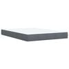vidaXL Box Spring Bed with Mattress Dark Grey Double Velvet