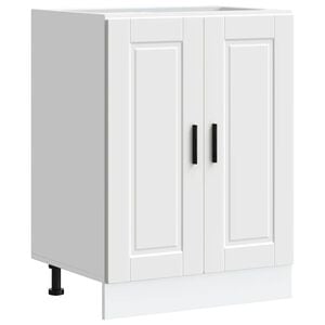vidaXL Kitchen Base Cabinet "Porto" White Engineered Wood