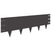 vidaXL Lawn Edging 10 pcs 100 x 30 cm Steel Black