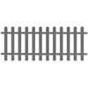 vidaXL Picket Fence WPC 200x80 cm