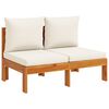 vidaXL 5 Piece Garden Sofa Set with Cushions Solid Wood Acacia