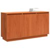 vidaXL Sideboard Brown Oak 111 x 34 x 60 cm Solid Pine Wood
