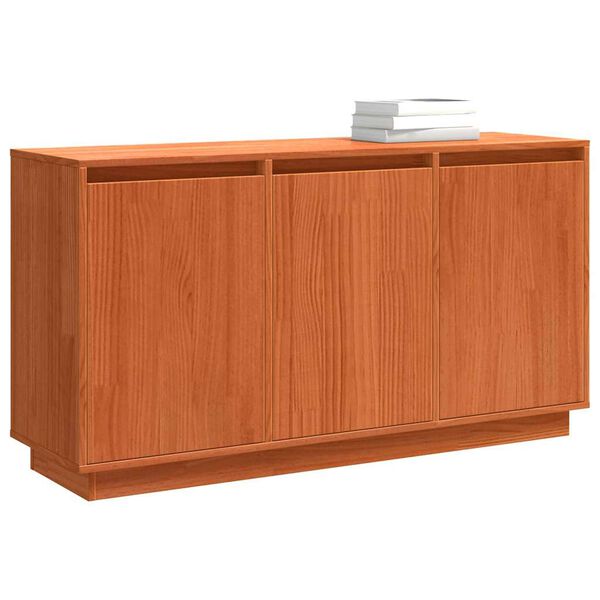 vidaXL Sideboard Brown Oak 111 x 34 x 60 cm Solid Pine Wood