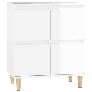 vidaXL Sideboard High Gloss White 60x35x70 cm Engineered Wood