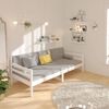 vidaXL Day Bed without Mattress White 90x190cm Solid Wood Pine