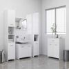 vidaXL Bathroom Cabinet White 60x33x80 cm Engineered Wood