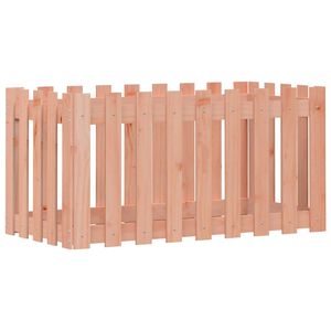 vidaXL Garden Raised Bed with Fence Design 100x50x50 cm