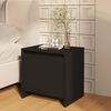 vidaXL Bedside Cabinet Black 45x34x44.5 cm Engineered Wood