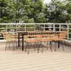 vidaXL 9 Piece Garden Dining Set Poly Rattan