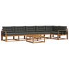 vidaXL Outdoor Sofa Set with Cushion 7 pcs Natural and Anthracite