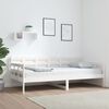 vidaXL Day Bed without Mattress White Solid Wood Pine 90x190 cm Single