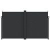 vidaXL Retractable Side Awning Black 200x1000 cm
