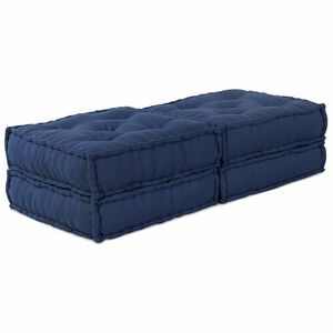vidaXL Modular Sofa Unit 2 pcs Indigo 140 x 70 x 36 cm Fabric