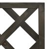 vidaXL Corner Trellis Planter Grey 40x40x150 cm Solid Firwood