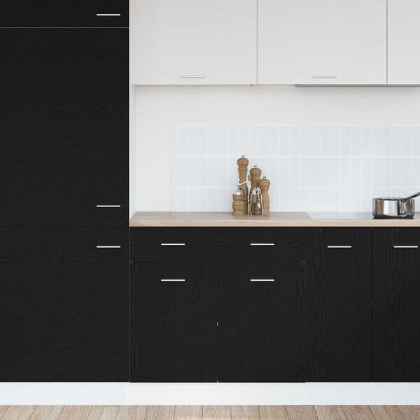 vidaXL Hanging Cabinet Black Oak 80 x 31 x 81.5 cm Engineered Wood