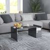 vidaXL Coffee Table High Gloss Grey 90x45x35 cm Engineered Wood
