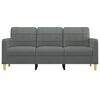 vidaXL 3-Seater Sofa Dark Grey 180 cm Fabric