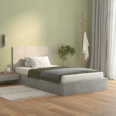 vidaXL Bed Headboard Concrete Grey 120x1.5x80 cm Engineered Wood