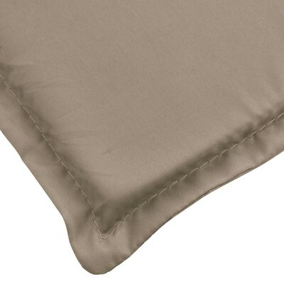 vidaXL Sun Lounger Cushion Taupe 200x50x3cm Oxford Fabric