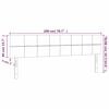 vidaXL Headboards Dark Grey 200x5x78/88 cm Velvet