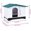 vidaXL Dog House Blue 90.5x68x66 cm Polypropylene