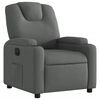 vidaXL Electric Recliner Chair Dark Grey Fabric