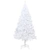 vidaXL Artificial Christmas Tree | White | PVC | 120 cm | Adjustable Armrests