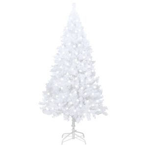 vidaXL Artificial Christmas Tree | White | PVC | 120 cm | Adjustable Armrests