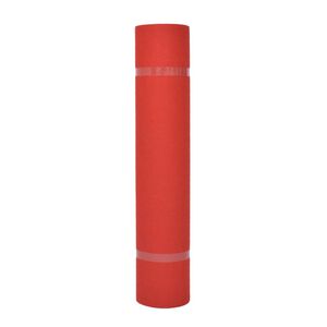 vidaXL Carpet Plain Red 1 x 24 m Fabric