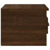 vidaXL Wall-mounted Bedside Cabinet Brown Oak 41.5x36x28cm