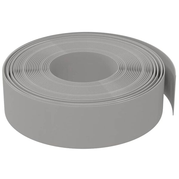 vidaXL Garden Edging Grey 10 m 15 cm Polyethylene