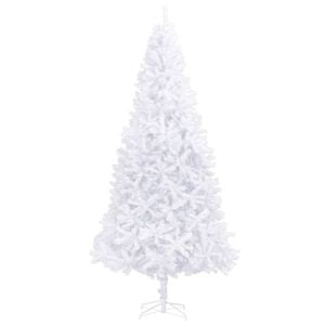 vidaXL Christmas Tree | White | PVC tree, steel stand | Extra Large