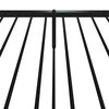 vidaXL Metal Bed Frame without Mattress with Footboard Black 90x190cm