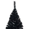 vidaXL Artificial Pre-lit Christmas Tree Black 240 cm PVC