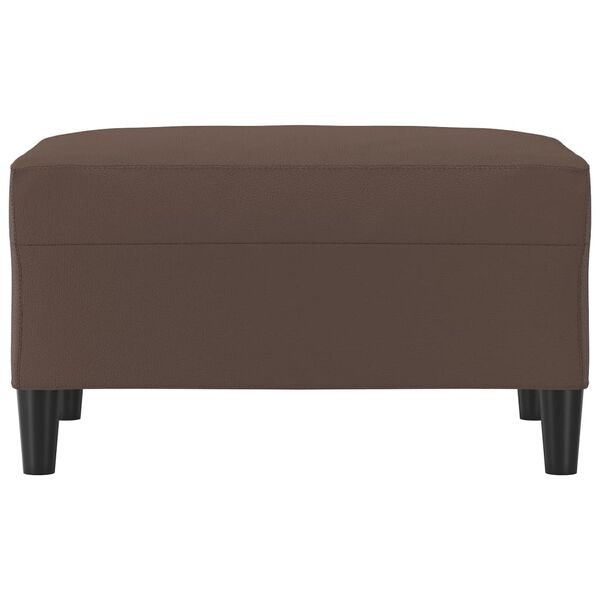vidaXL Footstool Brown 70x55x41 cm Faux Leather