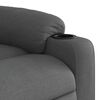 vidaXL Recliner Chair Dark Grey Fabric